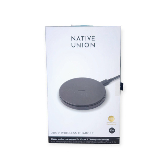 Native Union Leather Drop Wireless Charger – Black – NWT - Picture 1 of 2